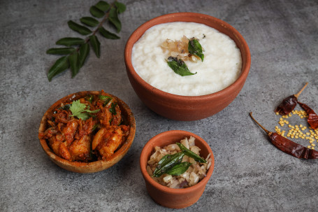 Curd Rice Ghee Gun Powder Chicken