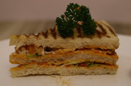 Andhra Spicy Chicken Club Sandwich