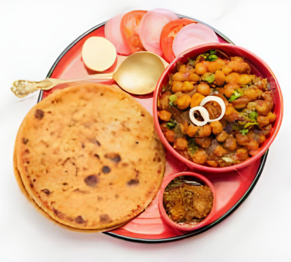 2 Aloo Paratha With Chole