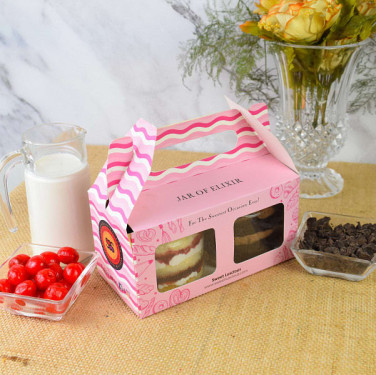 Cookie Cream Jar Cake Gift Pack [2 Pieces]