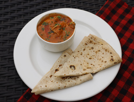 Soya Chap Masala Rumali Roti