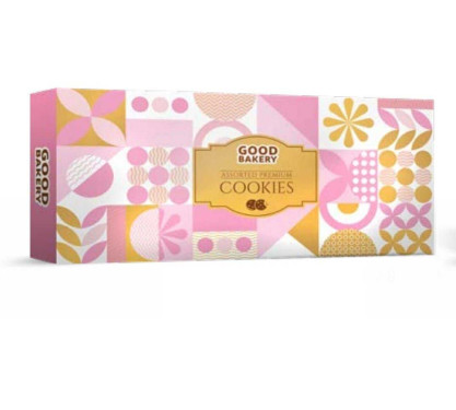 Assorted Cookies Pink And Golden Box 1Kg