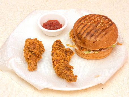 Crispy Chicken (8 Pcs) 1 Chicken Burger Coke (600 Ml)