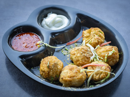 Deepfried Veg Momos(6Pcs)