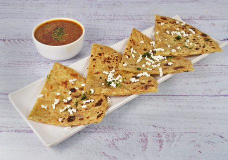 Paneer Paratha With Chhole