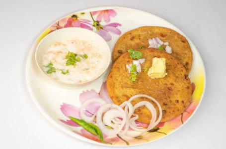 Pyaaz Kachori (2 Pc) With Raita