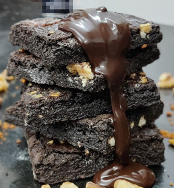 Dark Chocolate Fudge Walnut Brownie