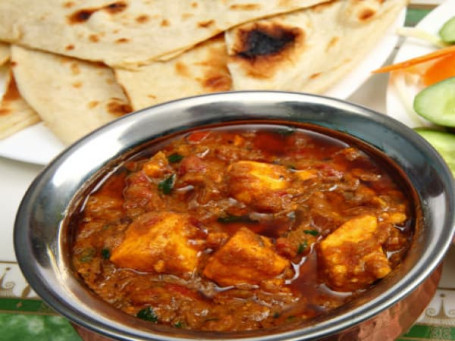 Handi Paneer With 2 Roti And Salad