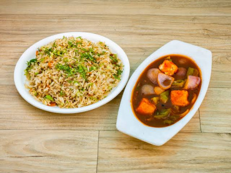 Panner Manchurian With Fry Rice