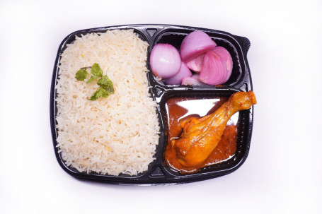 Chicken Curry(1Pc)+Steam Rice