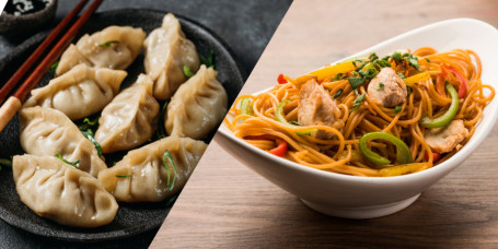 Chicken Chilly Garlic Chowmein 5 [Pcs] Chicken Steam Momo