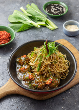 Veg Manchurian Gravy Veg Noodle Fried Rice Meal