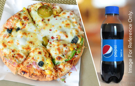 6 Cheese Burst Pizza Pepsi (250 Ml) Can