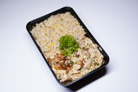 Brown Rice With Mushroom Stroganoff