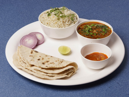 Veg Sabji 3 Roti Rice Achar Onion