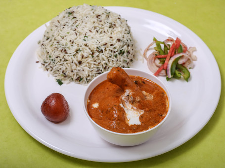 Butter Chicken Jeera Rice Sweet Salad