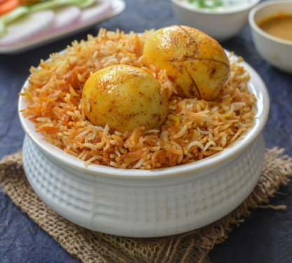 Egg Hyderabadi Dum Biryani [Serves 1]