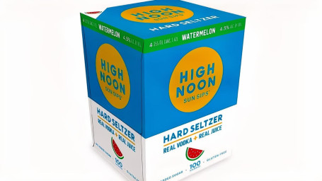 High Noon Sun Sips Vodka Soda Melancia 4Pk