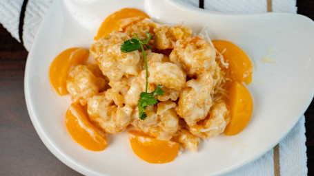 Shrimp With Peaches