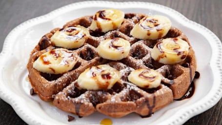 Banana Belgium Waffles