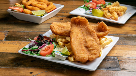 Fish Large Barramundi And Chips