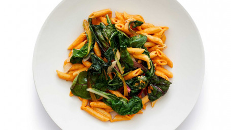 Swiss Chard Roasted Red Pepper Pasta Protein