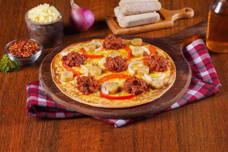 Kheema Sausage Pizza Pizza (Massa Fina)