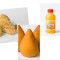 Combo 2 Sucos De laranja 200ml 1 Camarão Encapotado 1 Coxinha)