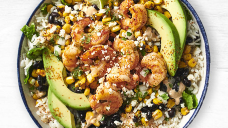 Wildcaught Shrimp And Mexican Street Corn Bowl