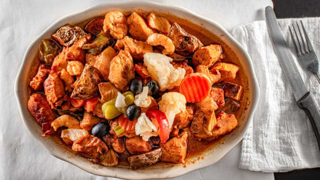 Chicken Cubes With Shrimp
