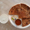 Butter Aloo Paratha With Chole [100 Grams] And Curd [100 Grams]