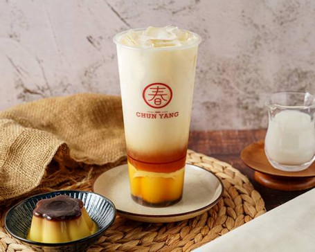 布丁烏龍鮮奶 Oolong Tea Latte With Pudding