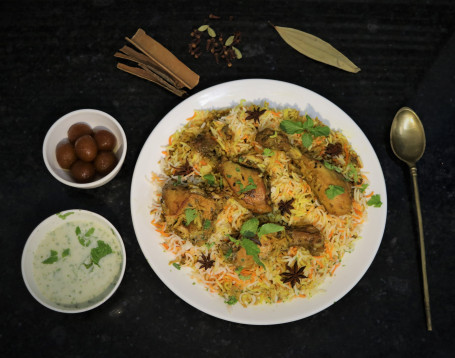 Chicken Dum Biryani Served-1