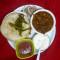 Chole Kulcha (3Kulcha) Served With Salad,Tari,Mirch Achar