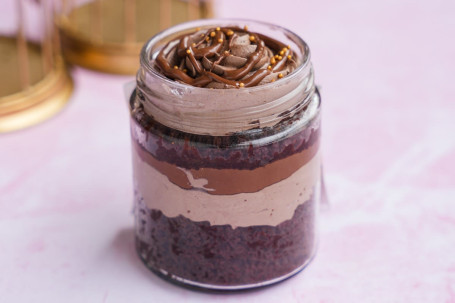 Eggless Nutella River Cake Jar