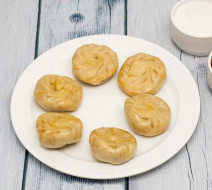 Cheese Corn Momos Steamed (6 Pcs)