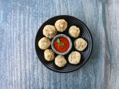 Mushroom Garlic Momo (8 Pcs)