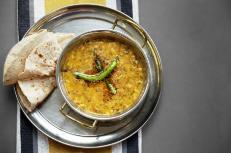 Dal Tadka With Jeera Aloo With 5 Roti