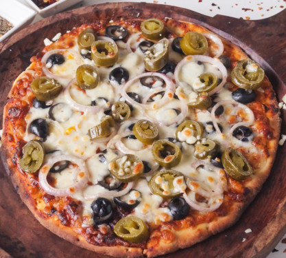 8 ' ' Onion Olives And Jalapeno Pizza
