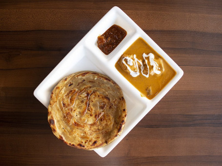 Tawa Paratha With Butter Chicken