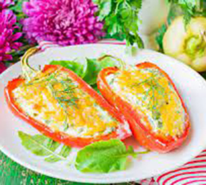 Cottage Cheese With Bell Peppers