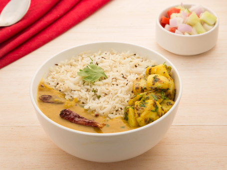 Yellow Dal-Aloo Jeera Rice