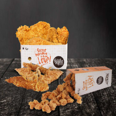 4Pcs Chicken Broast 4Pcs Chicken Strips 1 Chicken Popcorn