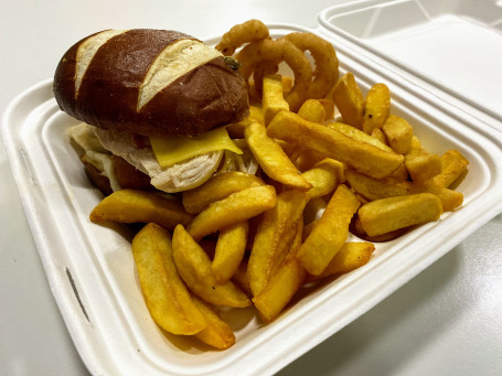 Ultimate Chicken Burger And Chunky Chips