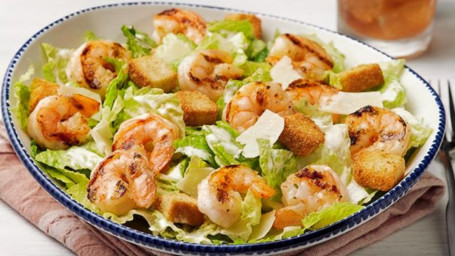 Classic Caesar Salad With Grilled Imported Shrimp