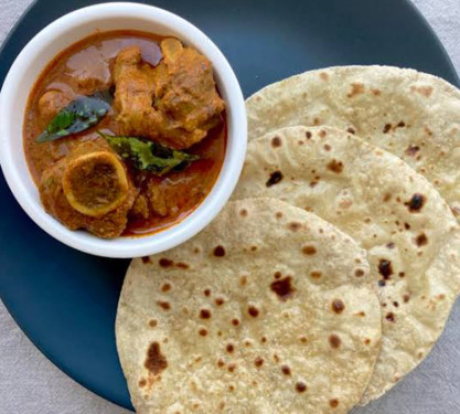 4 Roti With Mutton Kosha