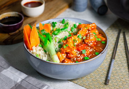 Black Pepper Honey Chicken Bowl