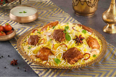 Do Gosht Ki Dum Biryani (Mutton Chicken Dum Biryani, Serves-4)