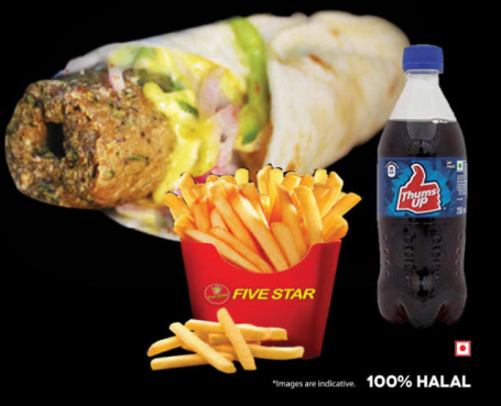 Seekh Roll Meal (Chicken Seekh Roll French Fries Soft Drink)
