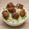 Veg Manchurian Fried Rice (Serves With Raita And Salan)